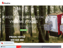 Tablet Screenshot of kadria-kotle.cz